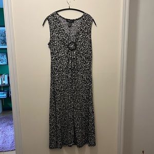 Style & Co black and cream dress size medium